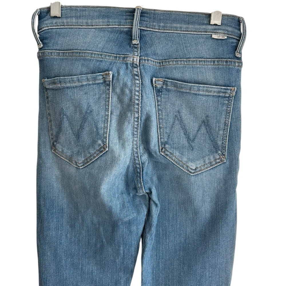 MOTHER The Fly Cut Stunner Ankle Fray Jean - Light Wash Denim - Size 24 - Picture 10 of 13